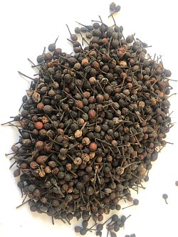 100 gr de poivre sauvage / voatsipériféry de Madagascar Qualité : grains noir Fabricant : Malagasy-France-Vanille Marque : MFV Origine : Madagascar Prix : 9.90 euros